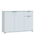 Ganymede Sideboard - 3 Door - 1 Drawer - Small - Light Grey