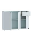 Ganymede Sideboard - 3 Door - 1 Drawer - Small - Light Grey
