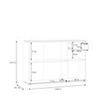 Ganymede Sideboard - 3 Door - 1 Drawer - Small - Light Grey