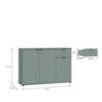 Ganymede Sideboard - 3 Door - 1 Drawer - Small - Sage Green