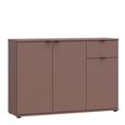Ganymede Sideboard - 3 Door - 1 Drawer - Small - Terracotta