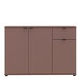 Ganymede Sideboard - 3 Door - 1 Drawer - Small - Terracotta
