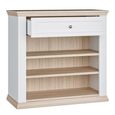Pontypool Sideboard - 2 Door - 1 Drawer - Small - White and Riva Oak