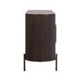 Luxor Brushed Brass Ribbed 4 Door Extra Large Curved Sideboard
