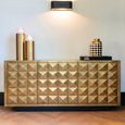 Collada Brass Cladded 3 Door Extra Large Sideboard - 180cm