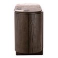 Langford Curved Sideboard - 3 Door - Medium - Brown - Ceramic and Oak