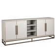 Whitebone Brass 4 Door Sideboard - 225cm