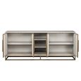 Whitebone Brass 4 Door Sideboard - 225cm