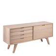 A-Line White Oak 4 Drawer Large Sideboard