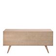 A-Line White Oak 4 Drawer Large Sideboard