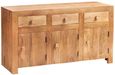 Ajmer Light Mango Wood 135cm Medium 3 Door Sideboard