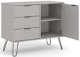Augusta Grey 90cm Small Sideboard with Hairpin Legs