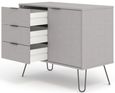 Augusta Grey 90cm Small Sideboard with Hairpin Legs
