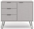 Augusta Grey 90cm Small Sideboard with Hairpin Legs