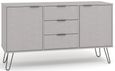 Augusta Grey Medium Sideboard with Hairpin Legs - 2 Doors