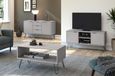 Augusta Grey Medium Sideboard with Hairpin Legs - 2 Doors