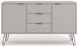 Augusta Grey Medium Sideboard with Hairpin Legs - 2 Doors
