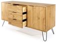 Augusta Pine Medium Sideboard with Hairpin Legs - 2 Doors