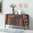 Alpena Rustic Oak 120cm Small 2 Door Sideboard