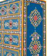 Ancona Highboard - Blue Mango Wood - Painted - 2 Door - Medium