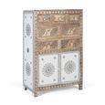 Ancona Highboard - Mango Wood - 2 Door - Medium
