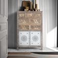 Ancona Highboard - Mango Wood - 2 Door - Medium