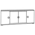 Angelo 4 Door Extra Large Sideboard - 190cm