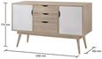 Anson 125cm Medium 2 Door Sideboard - Variant Available