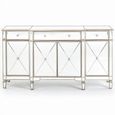 Antoinette Mirrored Champagne Trim 4 Door Large Sideboard - 160cm