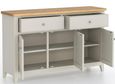 Arden Grey Painted 115cm Small 3 Door Sideboard