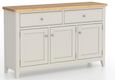 Arden Grey Painted 115cm Small 3 Door Sideboard