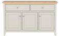 Arden Grey Painted 115cm Small 3 Door Sideboard