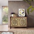Argonas Sideboard - Carved Mango Wood - Medium - 2 Door - 110cm