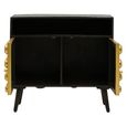 Arti Sideboard - 2 Door - 87.5cm - Black - Mango Wood - Small