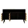 Arti Sideboard - 3 Door - 130cm - Black - Mango Wood - Medium