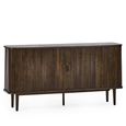 Arya Ribbed Dark Oak Large Sideboard - 160cm - 2 Door