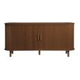 Axel Large Curved Sideboard - 160cm - 2 Door - Walnut Fluted
