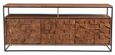 Axis Acacia Wood Sideboard - 3 Door - Geometric - Large - 175cm