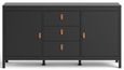 Barcelona Black 2 Door Medium Sideboard