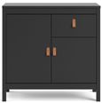 Barcelona Black 2 Door Small Sideboard