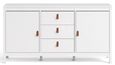 Barcelona White 2 Door Medium Sideboard