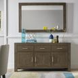 Turin Dark Oak Wide Sideboard - 3 Door