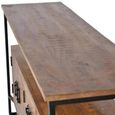 Bergamo Sideboard - Industrial Style - Mango Wood - 3 Door - Extra Large - 180cm
