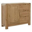 Bergen Small Sideboard - 1 Door - Oak - 98.5cm