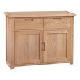 Moderna Sideboard - 2 Door - Small - 96cm - Oak