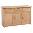 Moderna Sideboard - 3 Door - Medium - 130cm - Oak