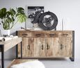 Bhuj Industrial Style Wooden 4 Door Sideboard