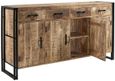 Bhuj Industrial Style Wooden 4 Door Sideboard
