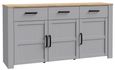 Bohol Grey 3 Door Medium Sideboard