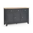 Bordeaux Sideboard - 3 Door - Medium - Grey